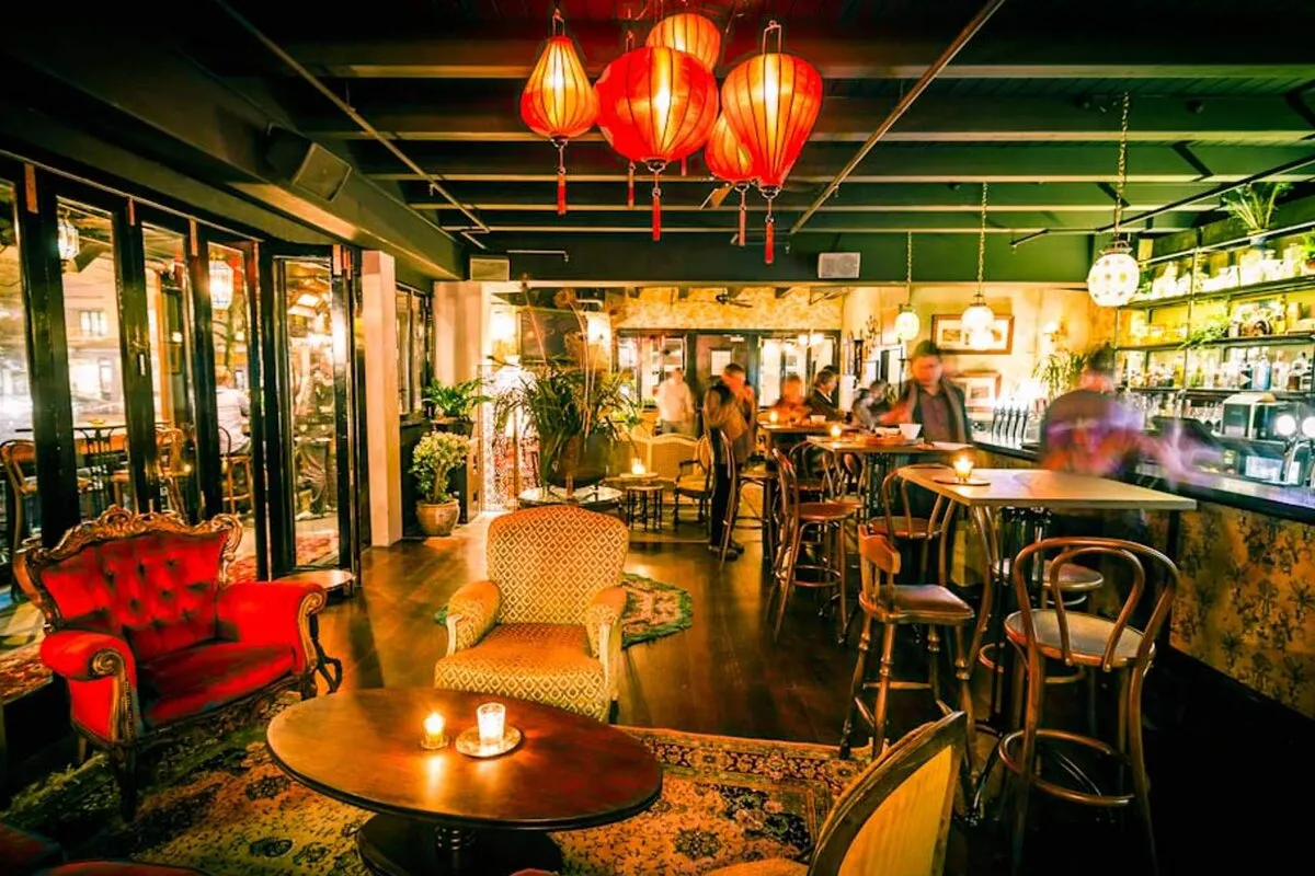 The sunny terrace at Revelry on Ponsonby Road