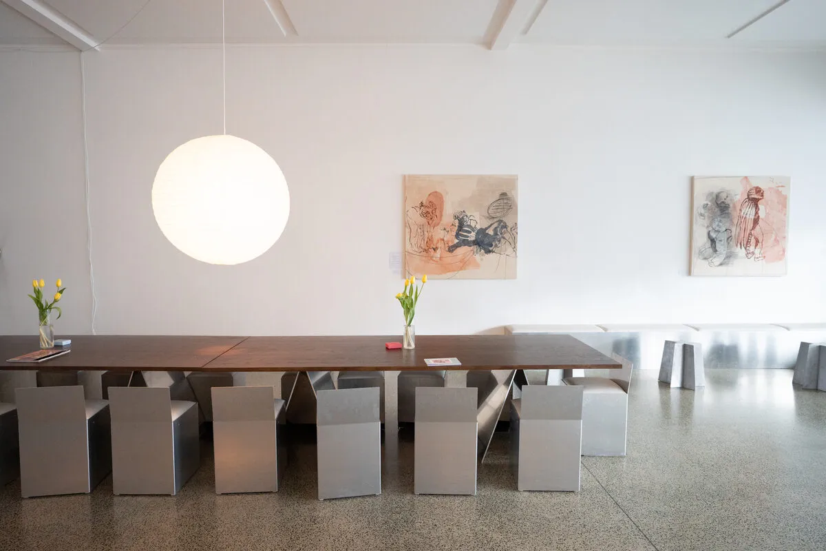 Interior of Hardcore cafe, a former gallery space on K’ Road