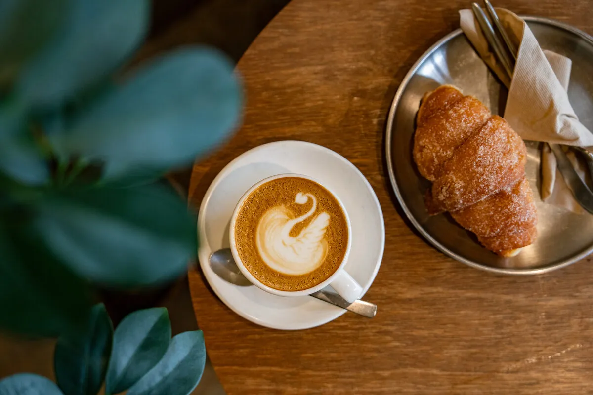 Minimalist coffee counter at Rumours